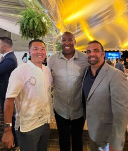 Henry Chan and Roland Vitanza attending the Second Round Foundation Dinner